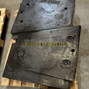 J6600000 / J6610000 | Пластины щеки нижнего бокового вкладыша | Extec® C10 / Sandvik® QJ240 - QJ241 |