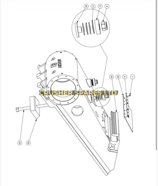 J12130000 new eccentric shaft Assy.